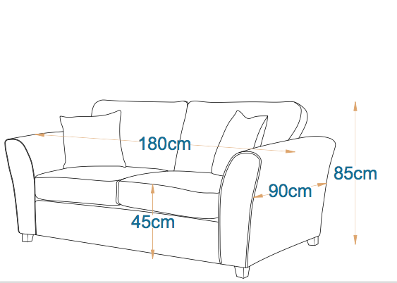 Elegance 2-Fold Sofa Bed | 2-Seater with Belgium Mechanism