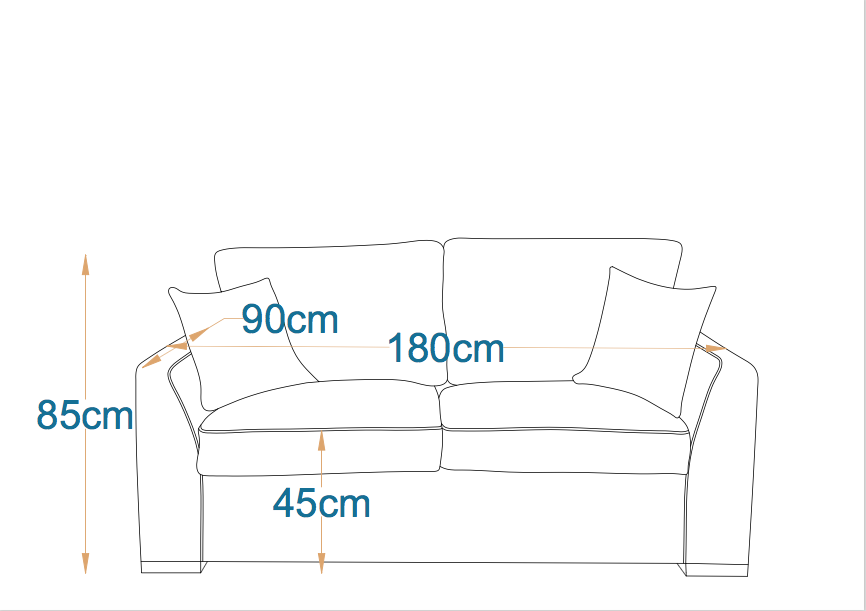 Stone 2-Fold Sofa Bed | 2-Seater with Belgium Mechanism