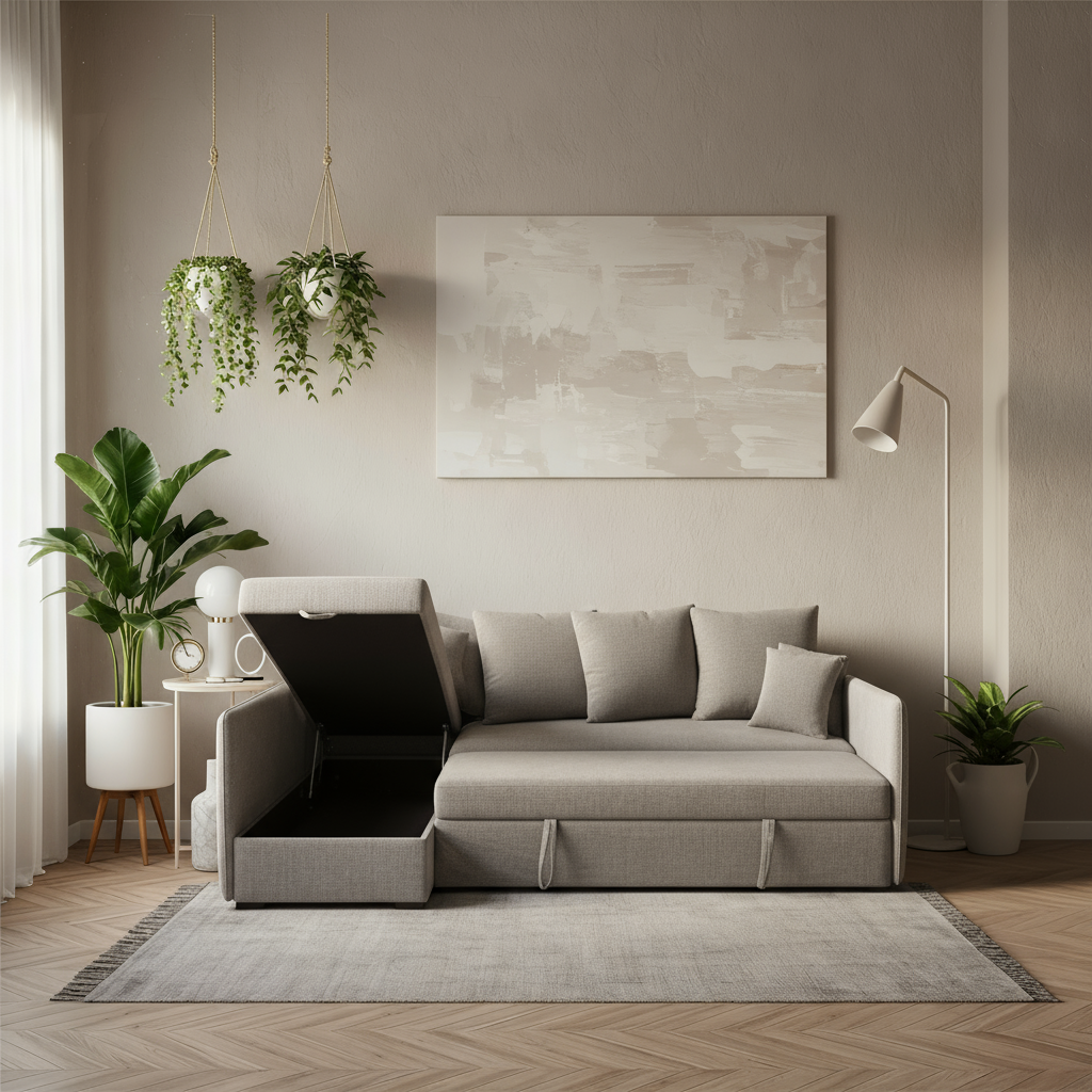 Verona | 5-Seater L-Shape MANEX Pull-Out Sofa Bed (Turkish Mechanism)