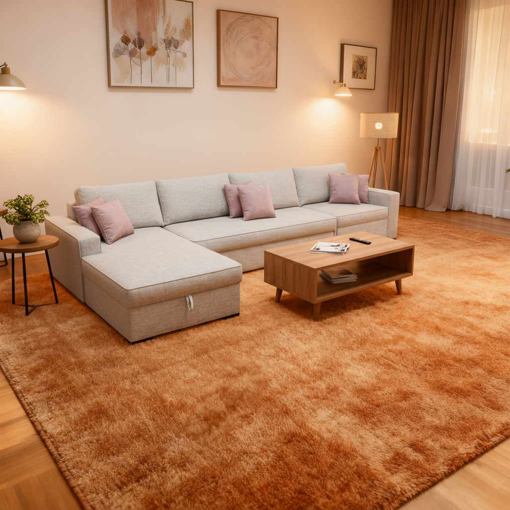 Room | 6-Seater L-Shape MANEX Pull-Out Sofa Bed (Turkish Mechanism)