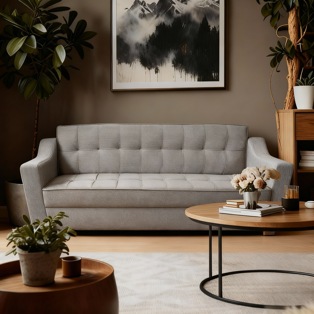 York | 3-Seater Clic-Clac Sofa Bed | 3-Position Turkish Mechanism