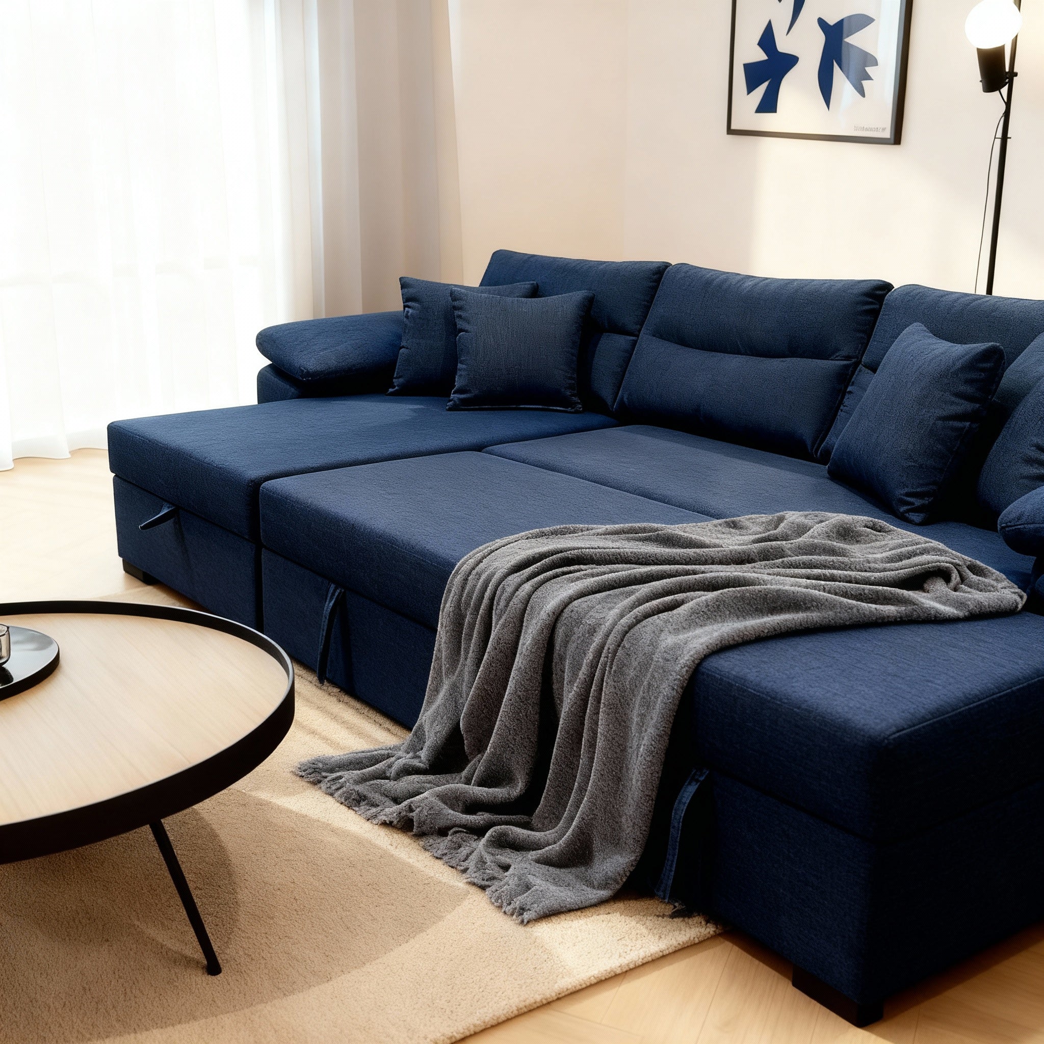 Milan | 3-Seater L-Shape MANEX Pull-Out Sofa Bed (Turkish Mechanism)