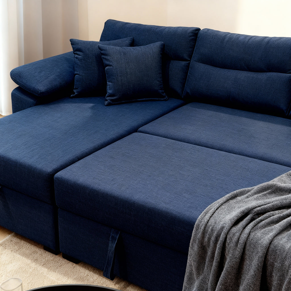 Milan | 3-Seater L-Shape MANEX Pull-Out Sofa Bed (Turkish Mechanism)