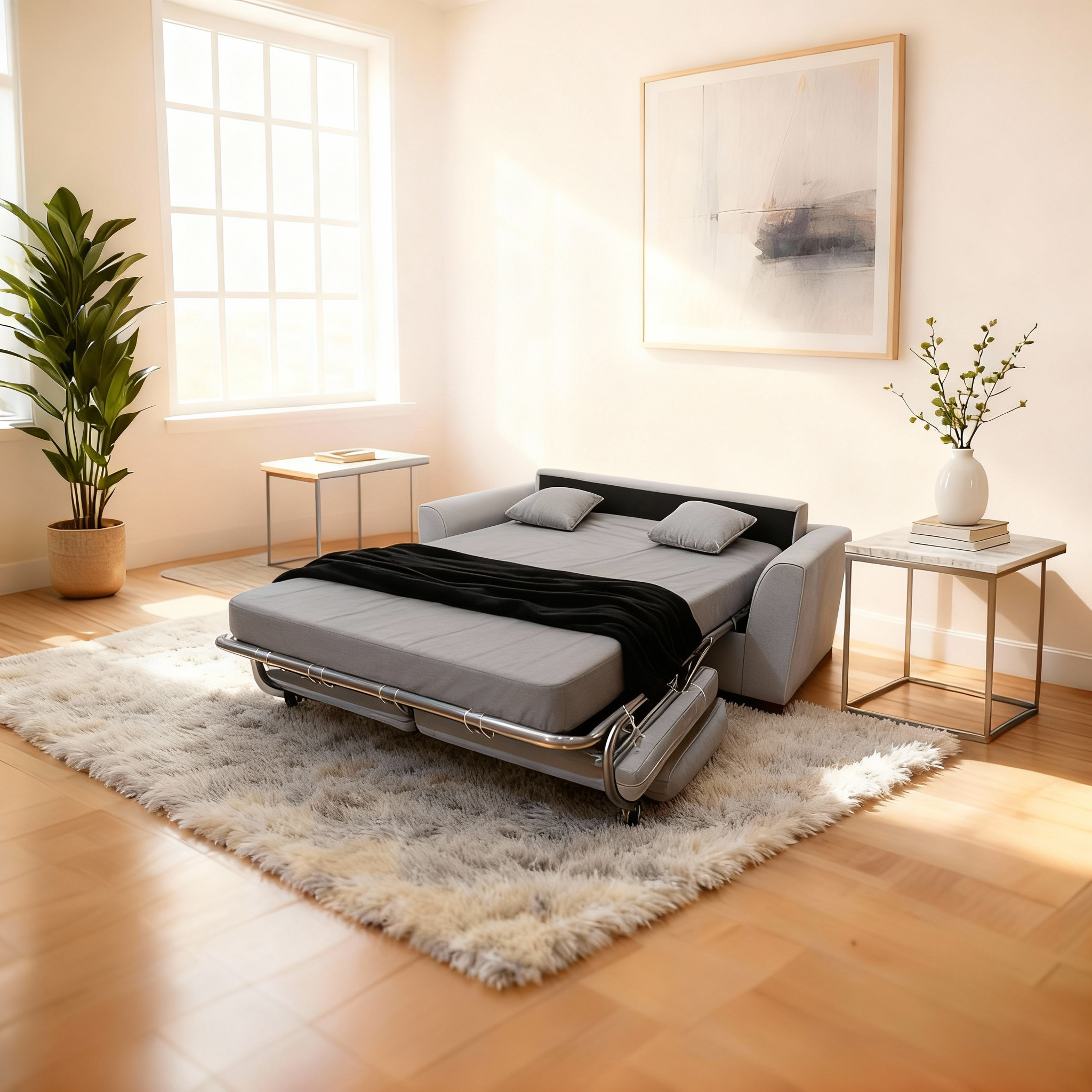 Frankfurt | 3-Seat Roll-Out Sofa Bed with Belgium Mechanism