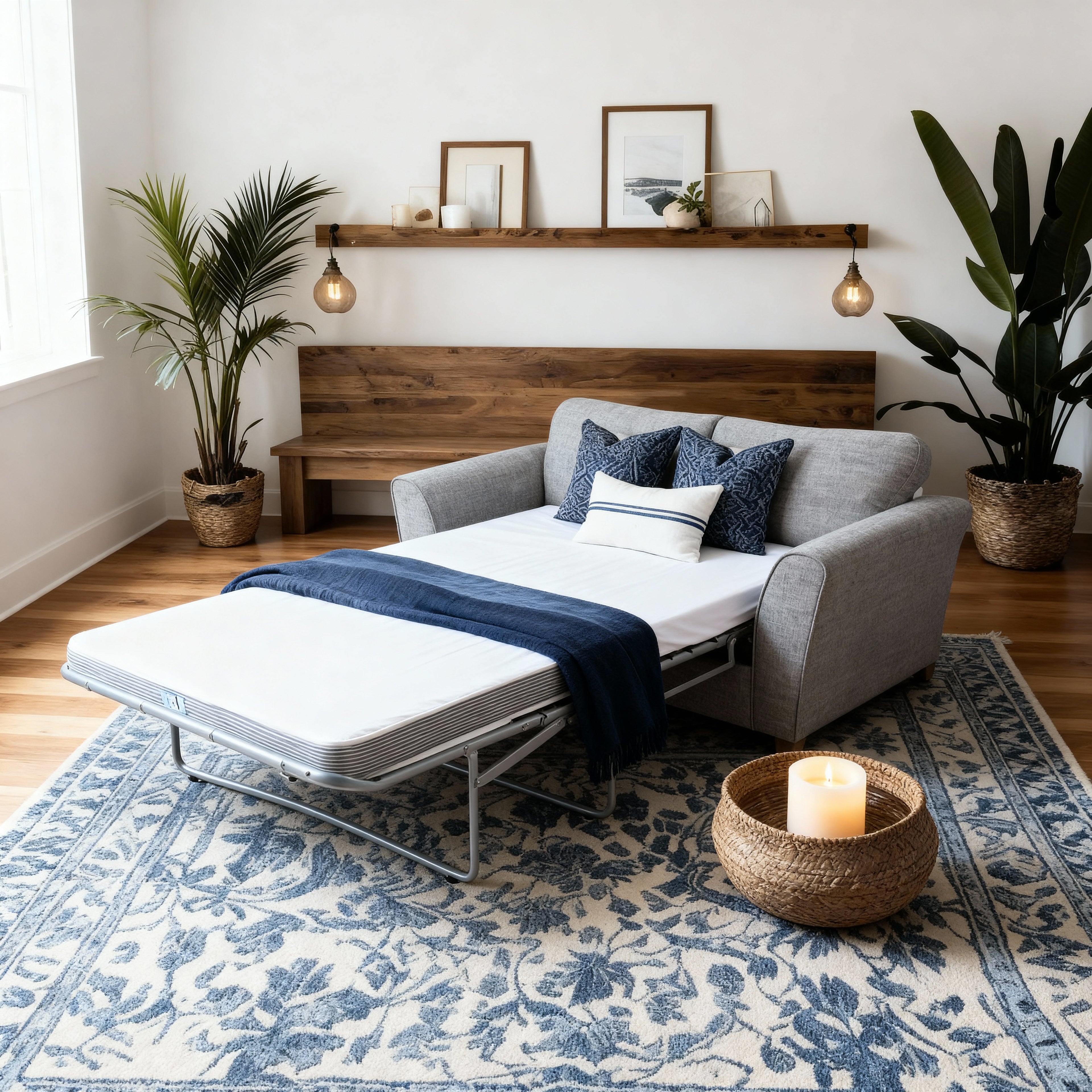 Elegance 2-Fold Sofa Bed | 2-Seater with Belgium Mechanism