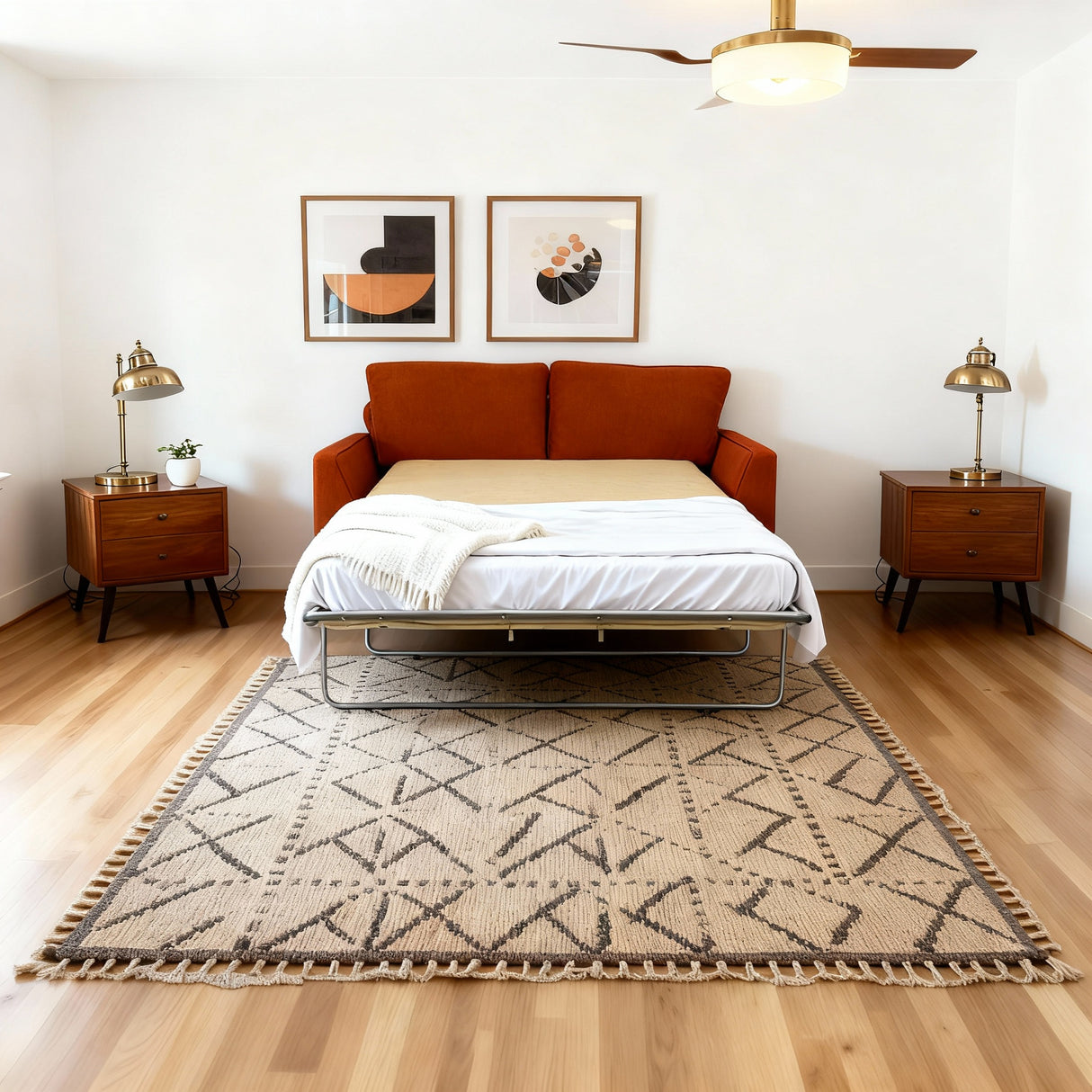 ستون-كنبه سرير بمقعدين