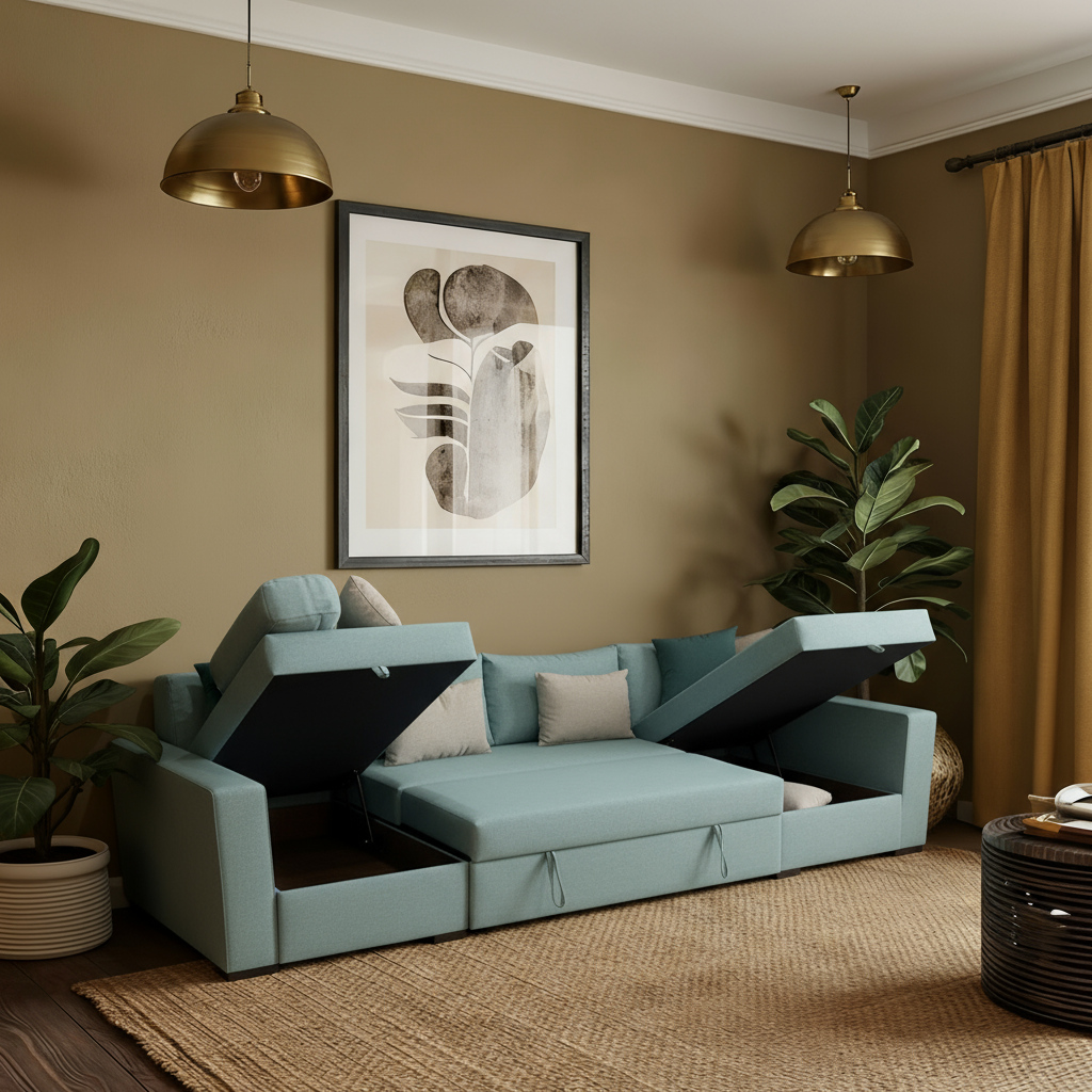 Bari | 8-Seater U-Shape MANEX Pull-Out Sofa Bed (Turkish Mechanism)