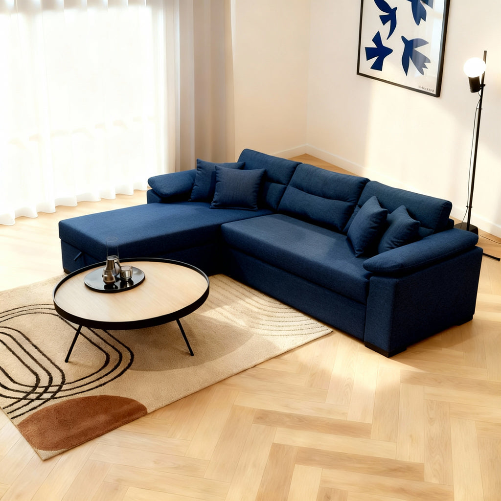 Milan | 3-Seater L-Shape MANEX Pull-Out Sofa Bed (Turkish Mechanism)