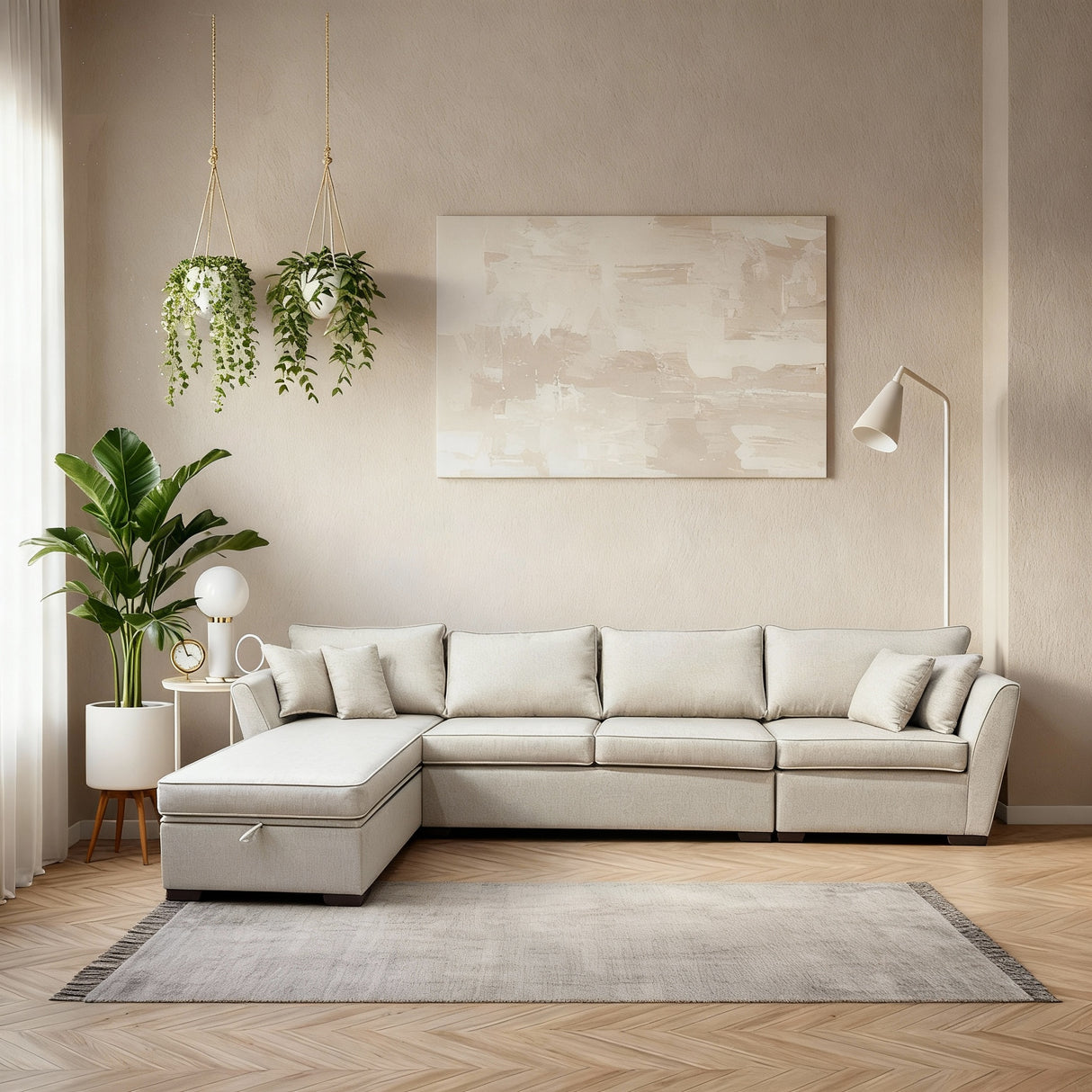 ليون- ركنه سرير شكل حرف L