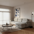 Nancy | L-Shape 5-Seater Roll-Out Sofa Bed with Belgium Mechanism