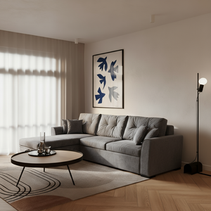 Lille | L-Shape 5-Seater Roll-Out Sofa Bed with Belgium Mechanism