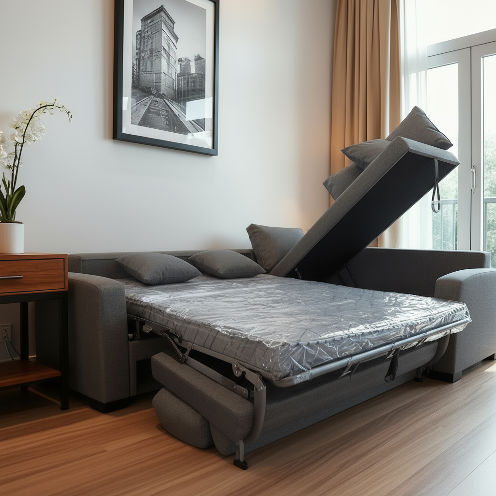 مونت- ركنه سرير شكل حرف L