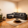 Valencia | L-Shape 6-Seater 2-Fold Sofa Bed (Belgian Mechanism)