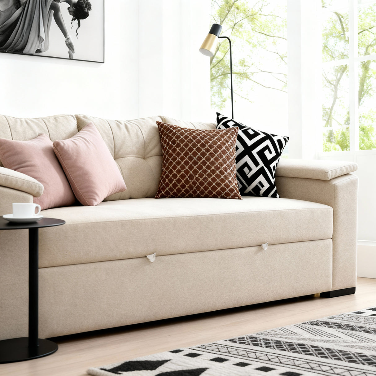 بيكسي - كنبة سرير ثلاث مقاعد