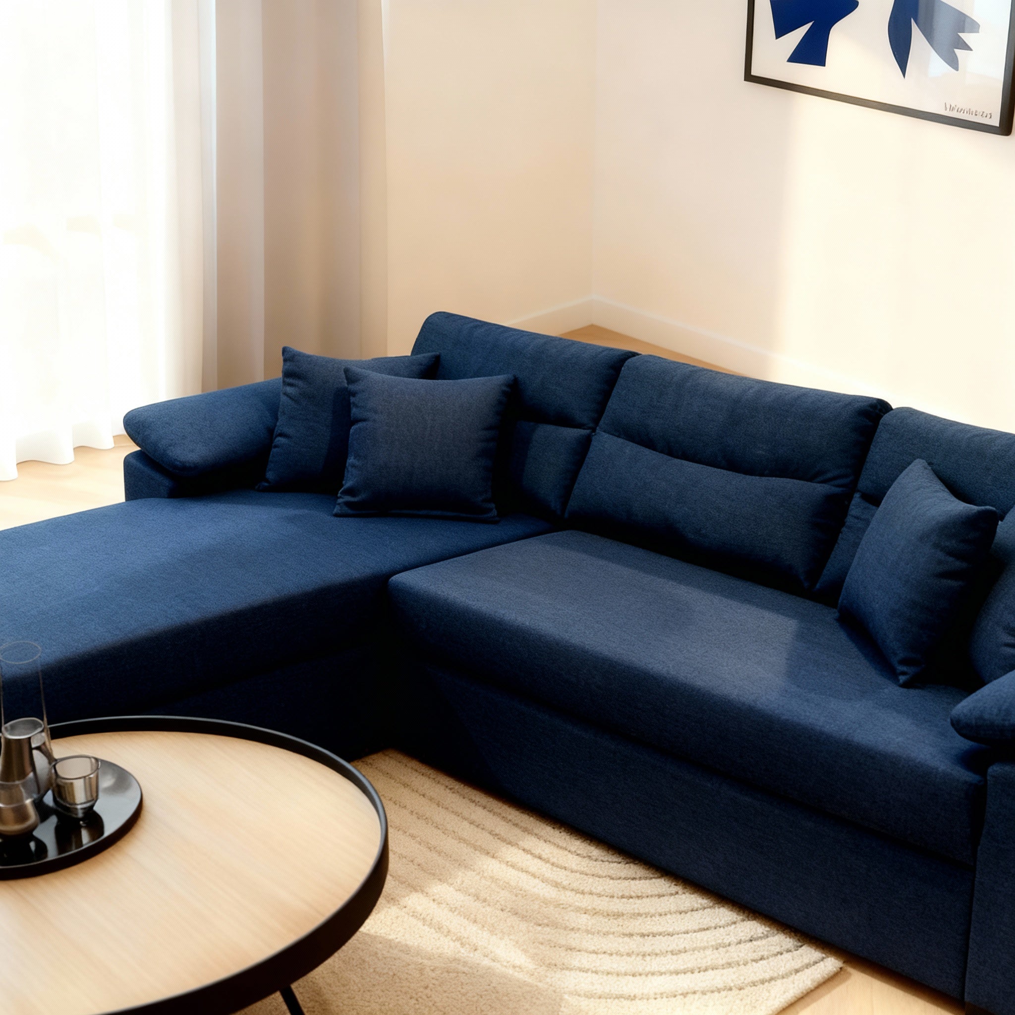 Milan | 3-Seater L-Shape MANEX Pull-Out Sofa Bed (Turkish Mechanism)