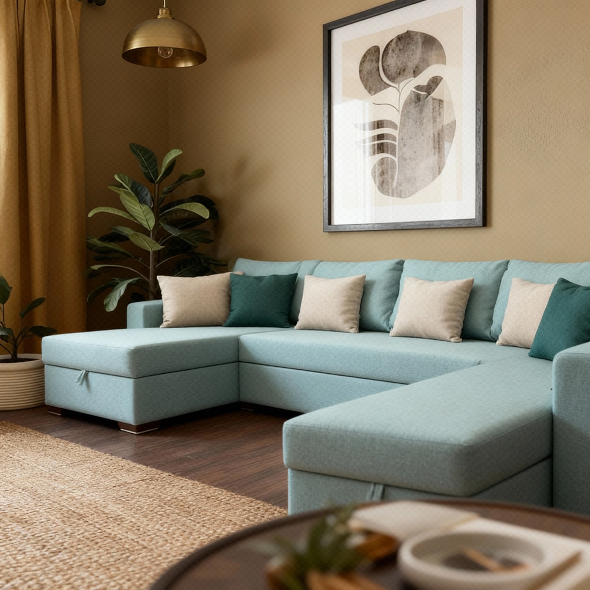 Bari | 8-Seater U-Shape MANEX Pull-Out Sofa Bed (Turkish Mechanism)