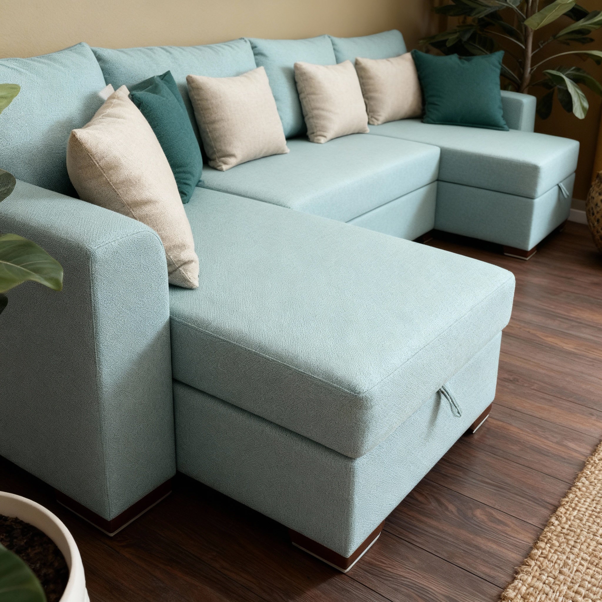 Bari | 8-Seater U-Shape MANEX Pull-Out Sofa Bed (Turkish Mechanism)