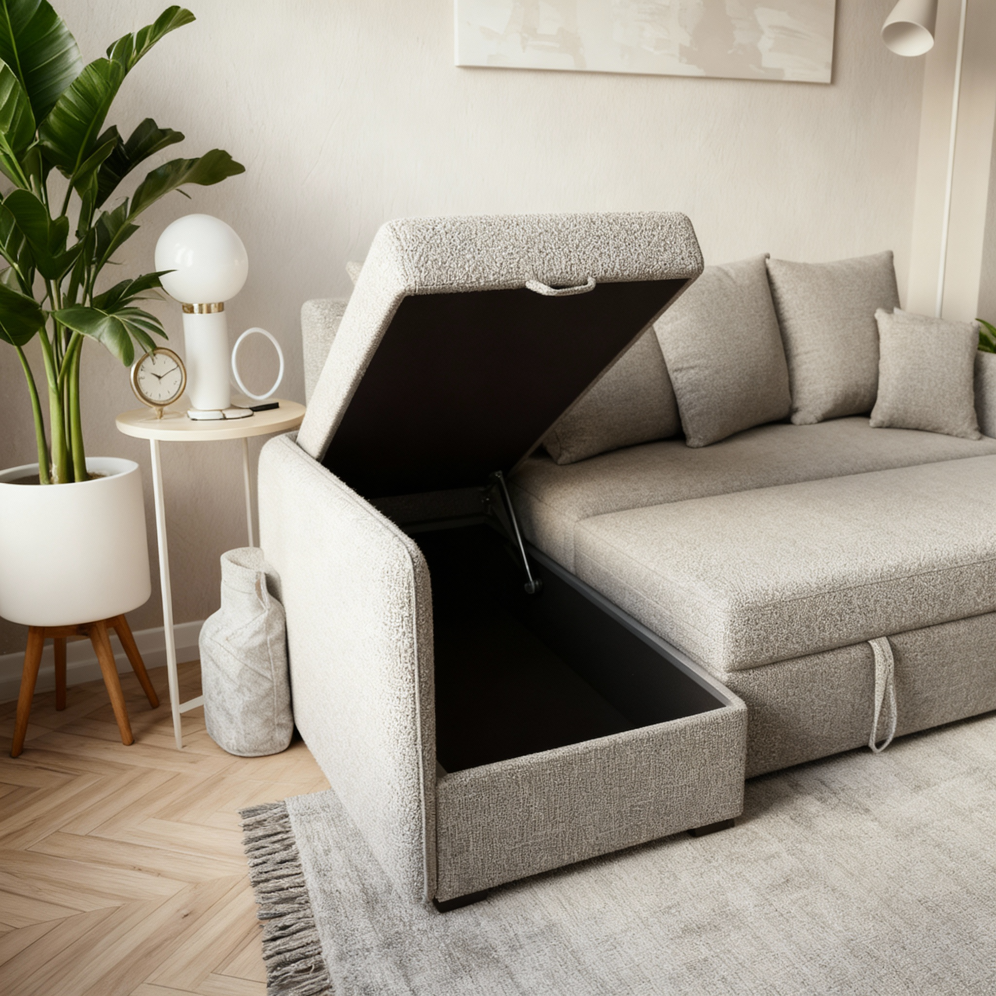 Verona | 5-Seater L-Shape MANEX Pull-Out Sofa Bed (Turkish Mechanism)
