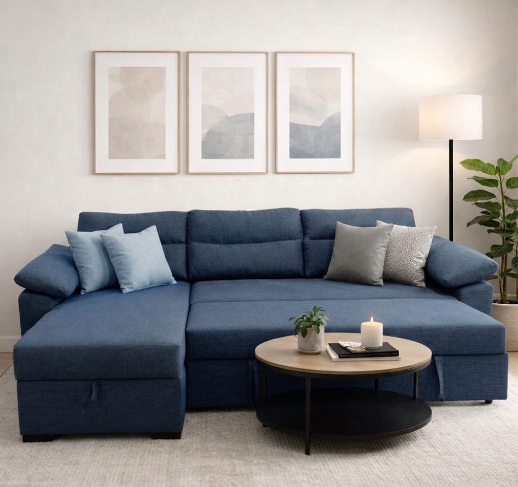 Milan | 3-Seater L-Shape MANEX Pull-Out Sofa Bed (Turkish Mechanism)