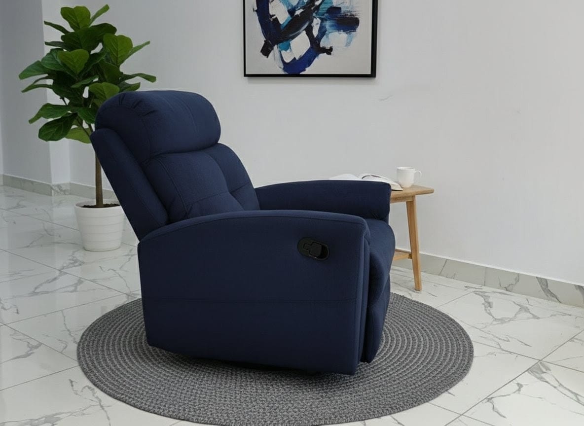 Air Lazy-Boy | Modern Rocker Recliner Chair - Blue