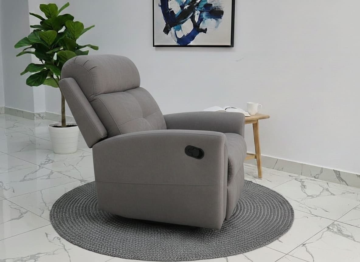 Air Lazy-Boy | Modern Rocker Recliner Chair - Gray