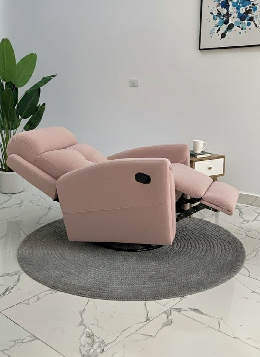 Air Lazy-Boy | Modern Rocker Recliner Chair - Pink
