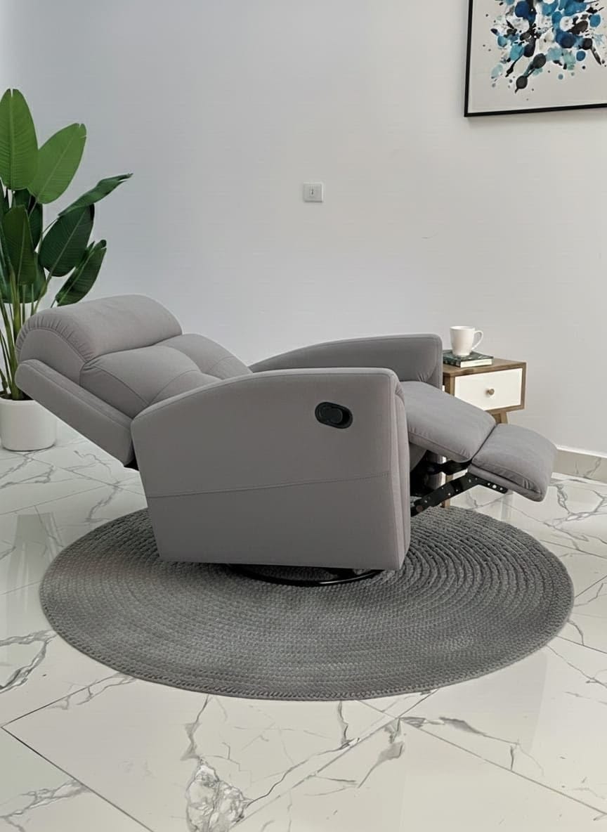 Air Lazy-Boy | Modern Rocker Recliner Chair - Gray