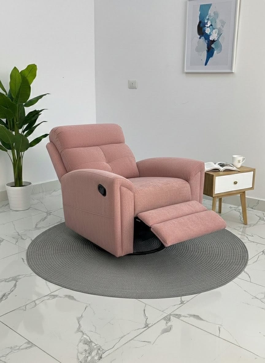 Air Lazy-Boy | Modern Rocker Recliner Chair - Pink