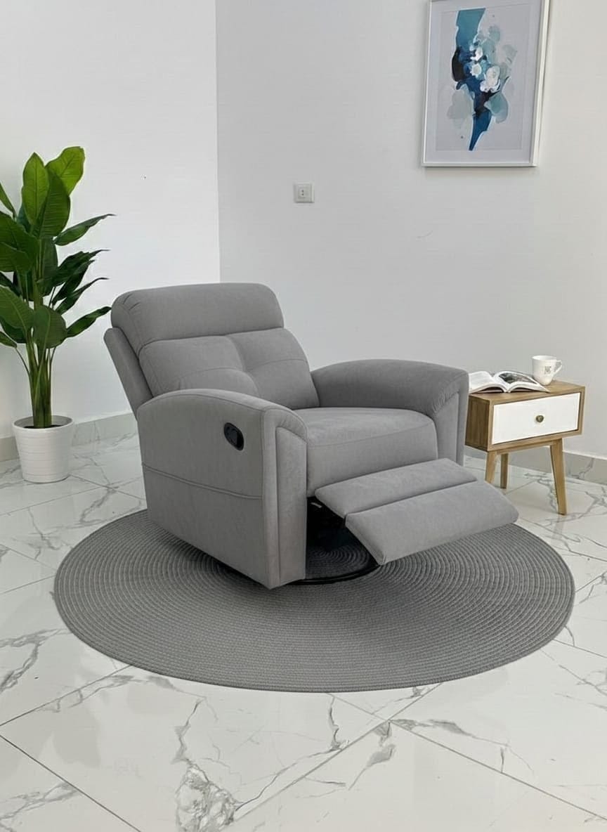 Air Lazy-Boy | Modern Rocker Recliner Chair - Gray