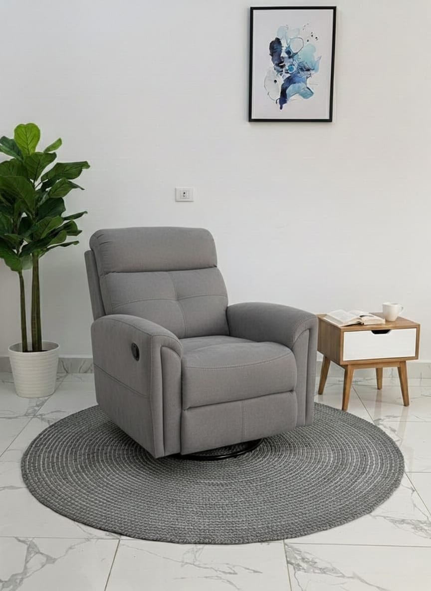 Air Lazy-Boy | Modern Rocker Recliner Chair - Gray