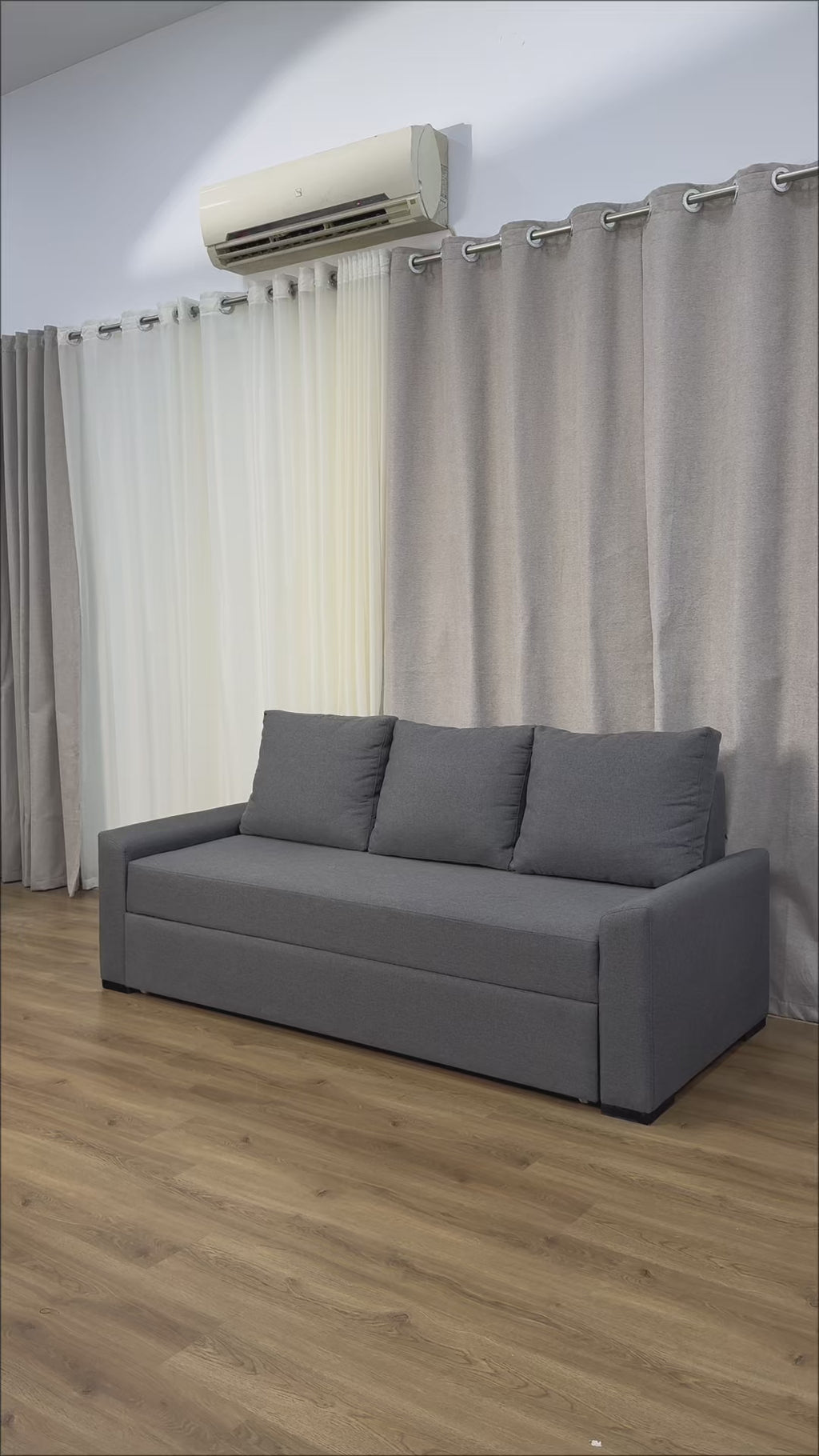 PARALLEL I 3 Seater MANEX Pull-Out Sofa-bed