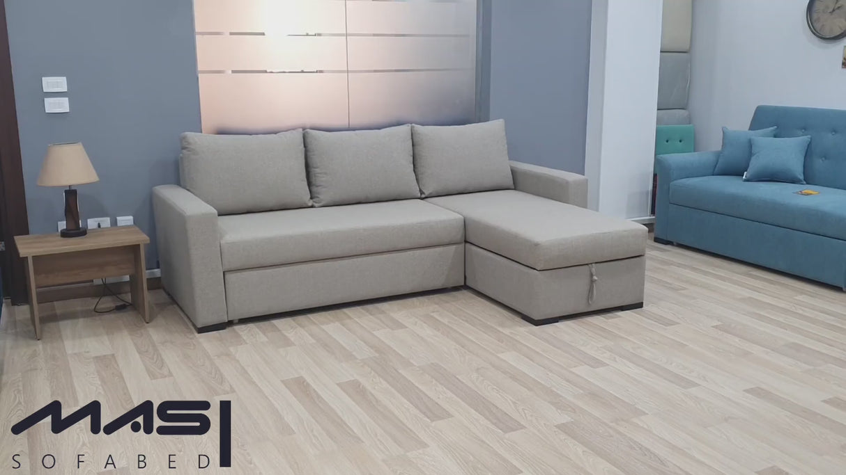 ميلان- ركنه سرير شكل حرف L