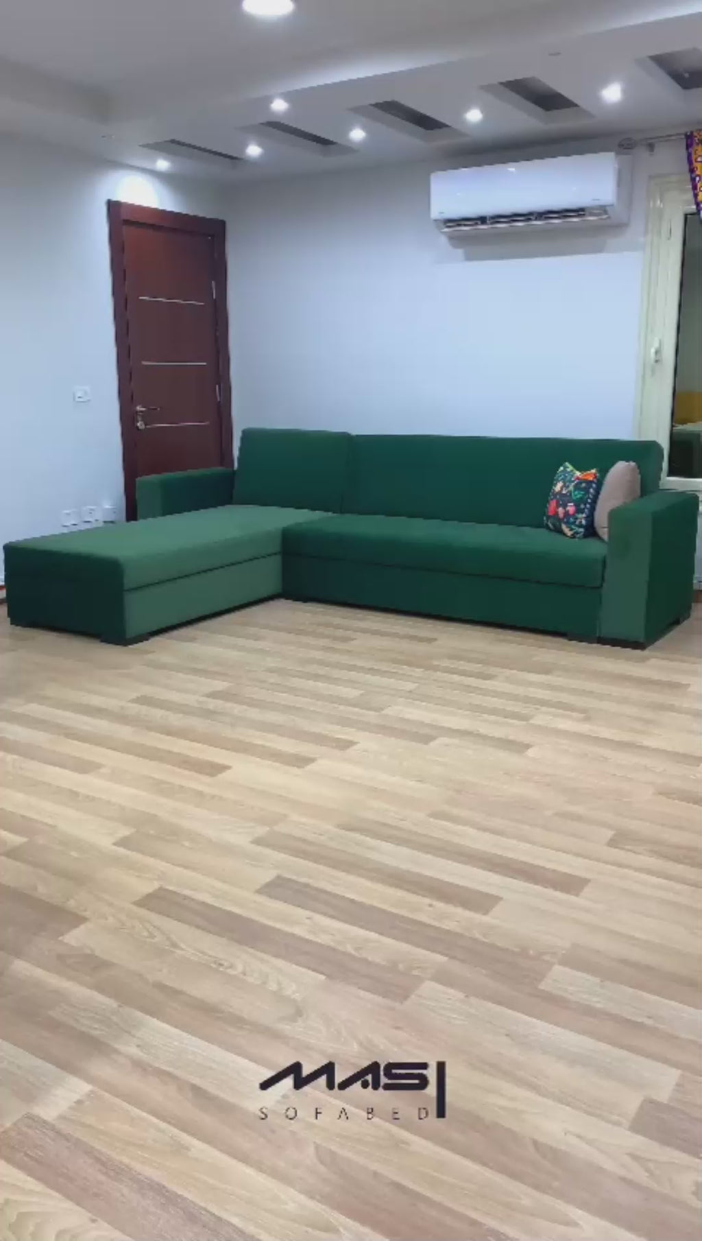 ZOE | 5-Seater L-Shape Click-Clack Sofa Bed (Turkish Mechanism)