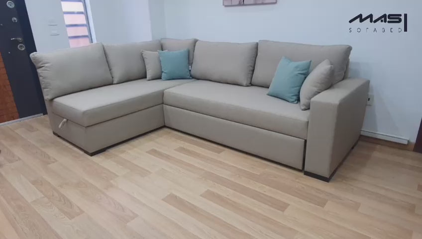 Venice | 5-Seater L-Shape MANEX Pull-Out Sofa Bed (Turkish Mechanism)