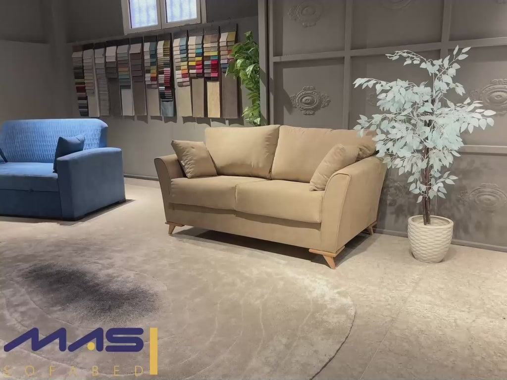 Elegance 2-Fold Sofa Bed | 2-Seater with Belgium Mechanism