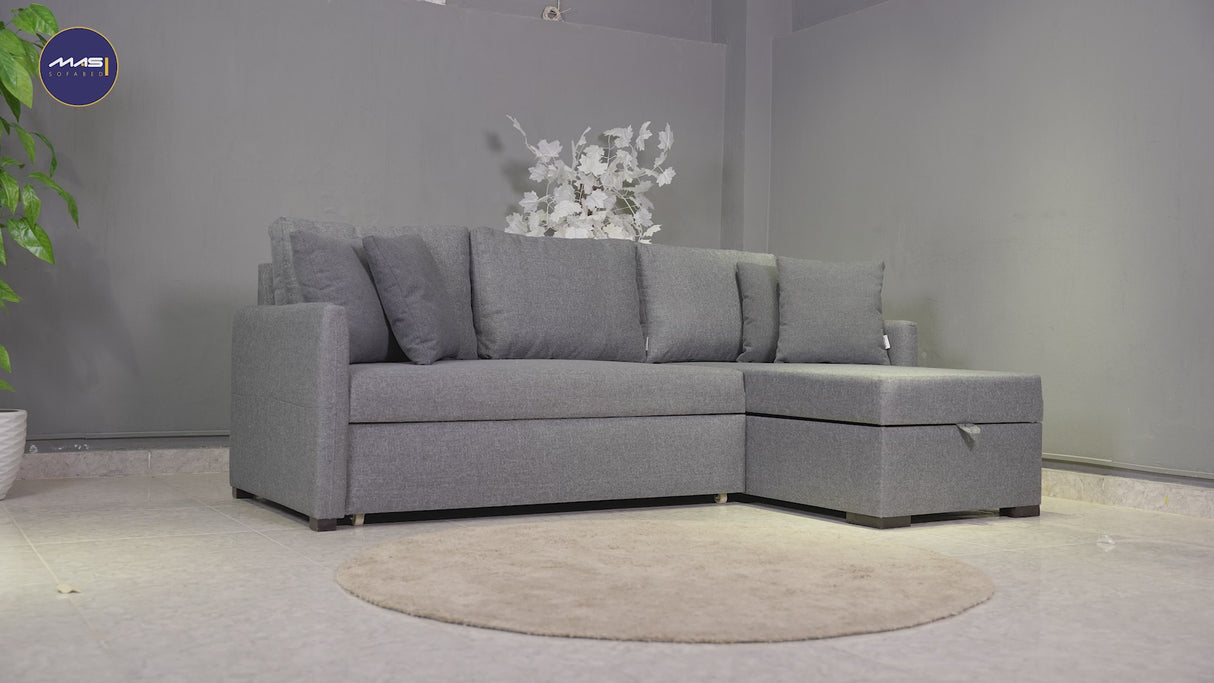 بيللا- ركنه سرير شكل حرف L