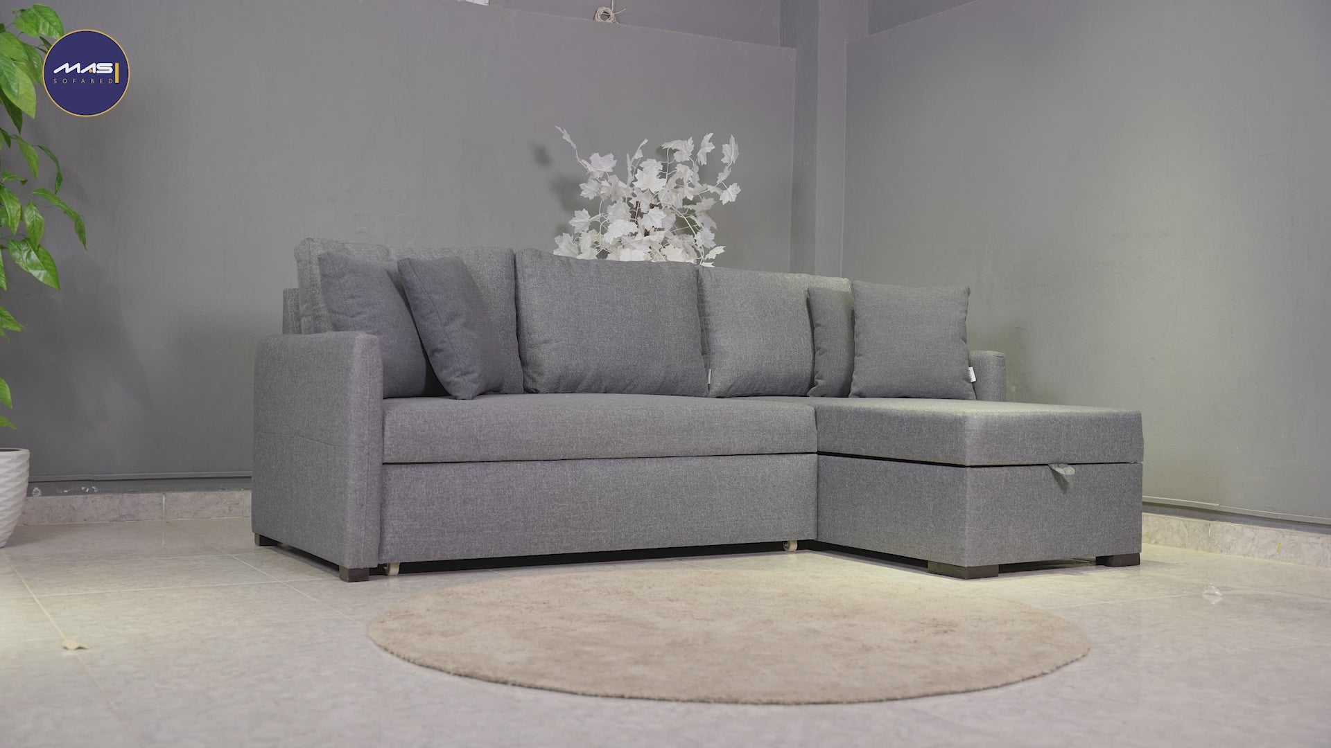 Bella | 3-Seater L-Shape MANEX Pull-Out Sofa Bed (Turkish Mechanism)