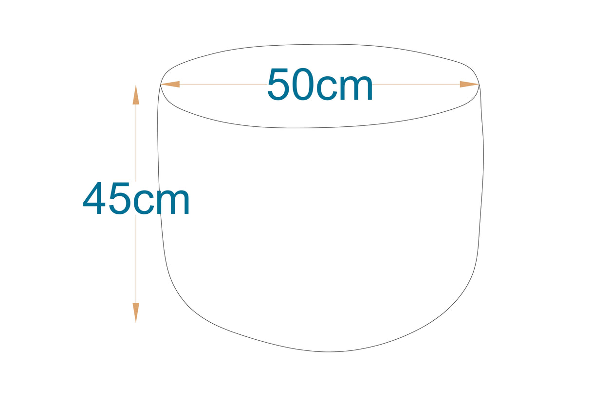 pouf circle 50x45 cm