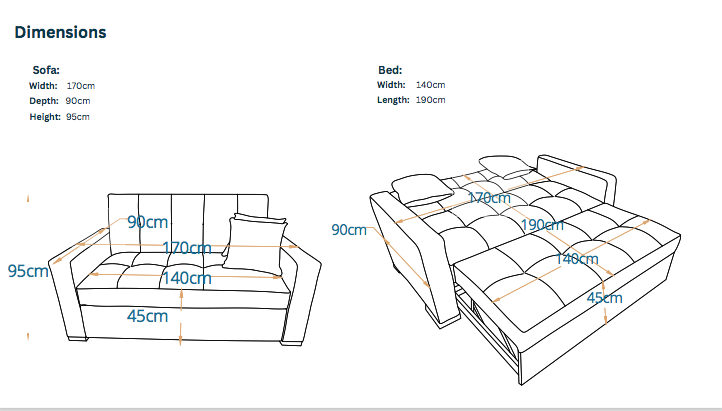 رويال-كنبه سرير بمقعدين