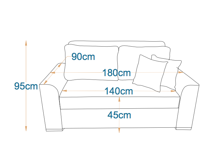 SLIM I 2-Seater MANEX Pull-Out Sofa Bed