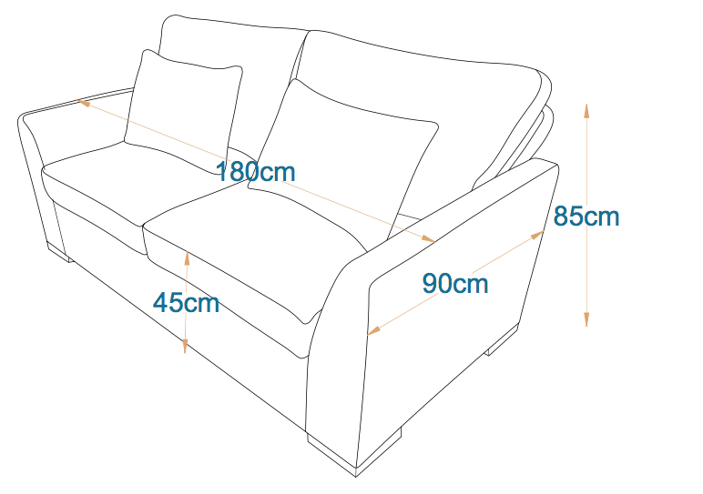 Stone 2-Fold Sofa Bed | 2-Seater with Belgium Mechanism